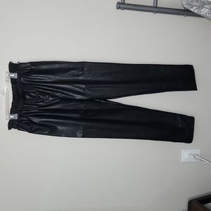 PAPAYA Faux Leather Pants.